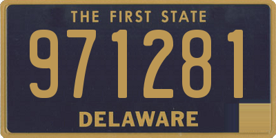 DE license plate 971281