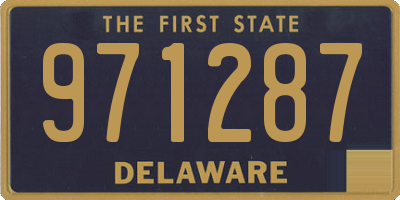 DE license plate 971287