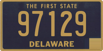 DE license plate 97129