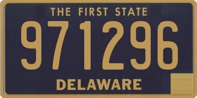 DE license plate 971296