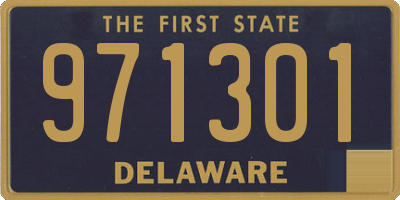 DE license plate 971301