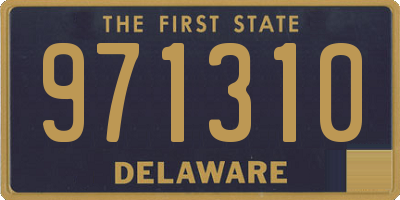 DE license plate 971310
