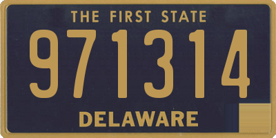 DE license plate 971314
