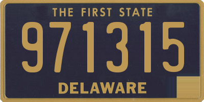 DE license plate 971315