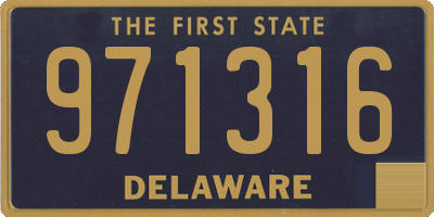 DE license plate 971316