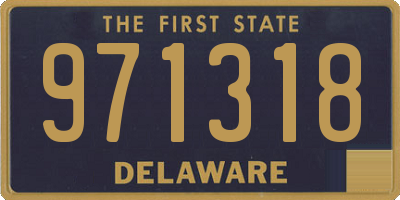 DE license plate 971318