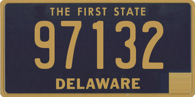 DE license plate 97132