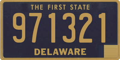 DE license plate 971321