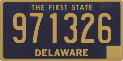 DE license plate 971326