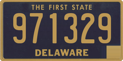 DE license plate 971329