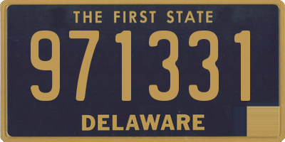 DE license plate 971331