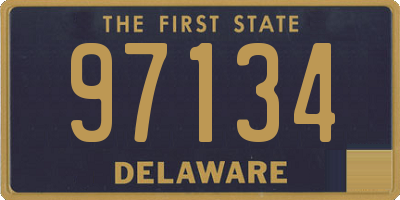 DE license plate 97134