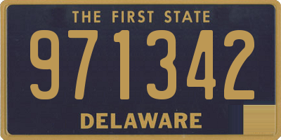 DE license plate 971342