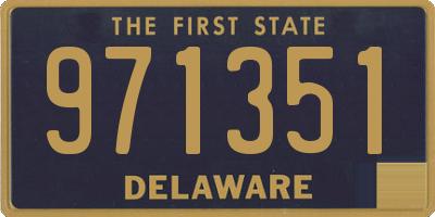 DE license plate 971351