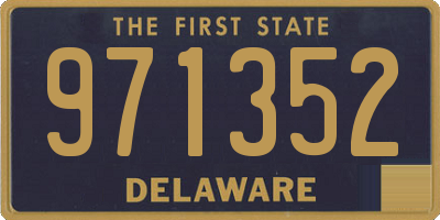 DE license plate 971352