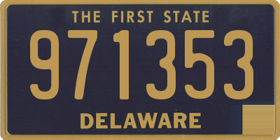 DE license plate 971353