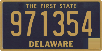 DE license plate 971354