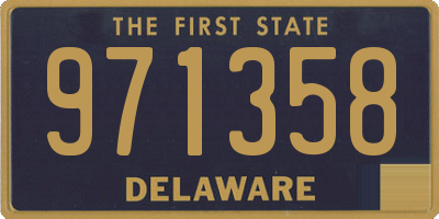 DE license plate 971358