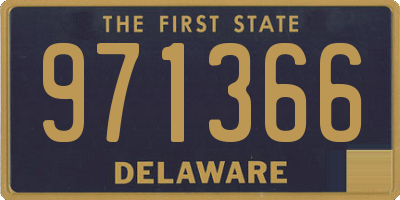 DE license plate 971366