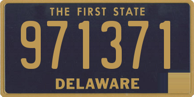 DE license plate 971371