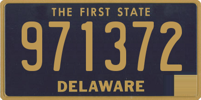 DE license plate 971372