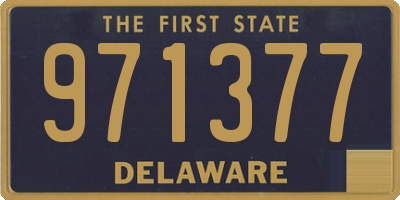 DE license plate 971377
