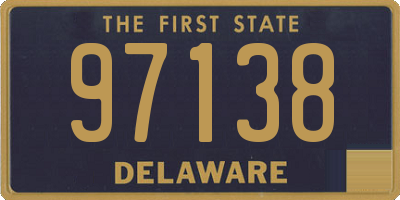 DE license plate 97138