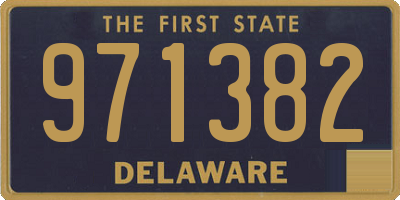 DE license plate 971382