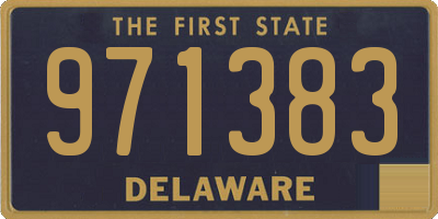 DE license plate 971383