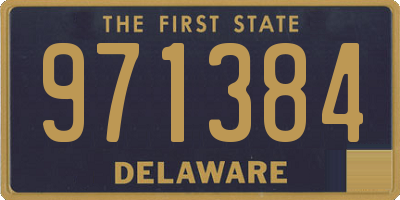 DE license plate 971384
