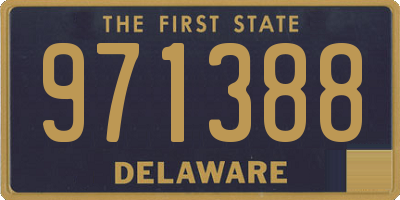 DE license plate 971388