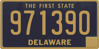 DE license plate 971390