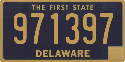 DE license plate 971397