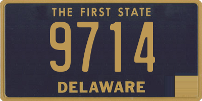 DE license plate 9714