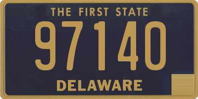 DE license plate 97140