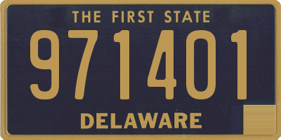 DE license plate 971401