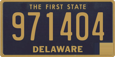 DE license plate 971404