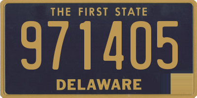 DE license plate 971405