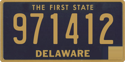 DE license plate 971412