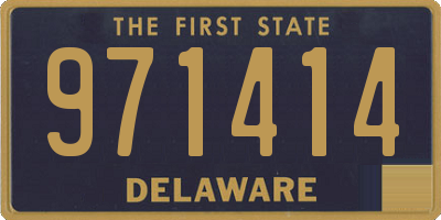 DE license plate 971414
