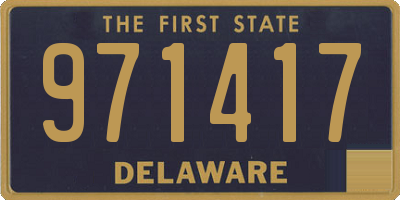 DE license plate 971417
