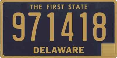 DE license plate 971418