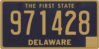 DE license plate 971428