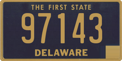 DE license plate 97143