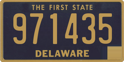 DE license plate 971435