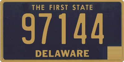 DE license plate 97144