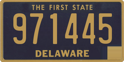 DE license plate 971445