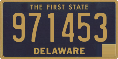 DE license plate 971453