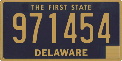 DE license plate 971454