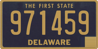 DE license plate 971459